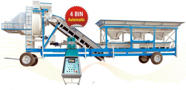 Mini stationery Mobile concrete batching plant