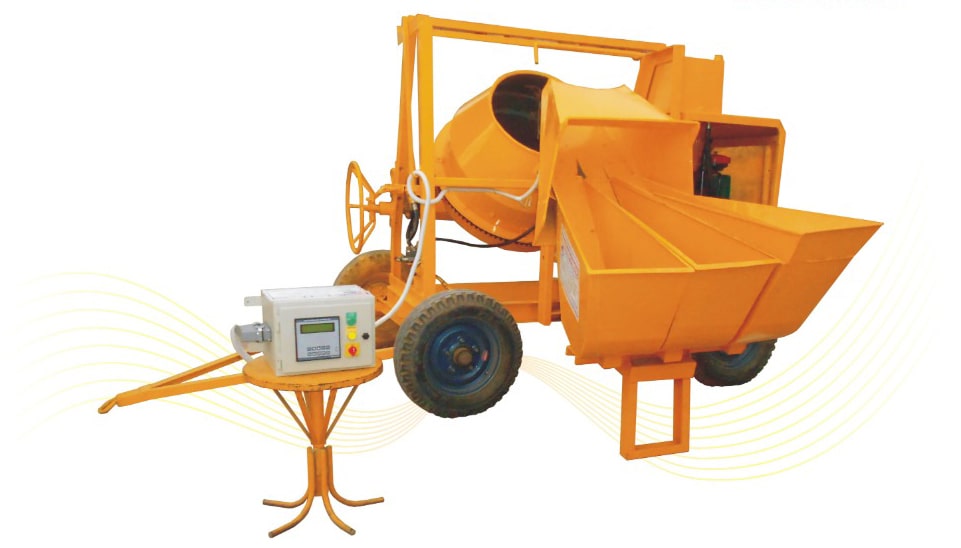 Concrete mixer with Digital Weigh Batcher