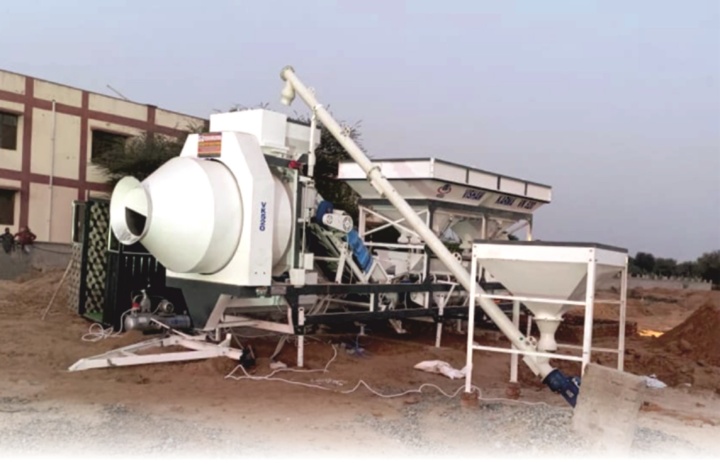 Mobile Concrete Batching Plant (DRUM MIXER)